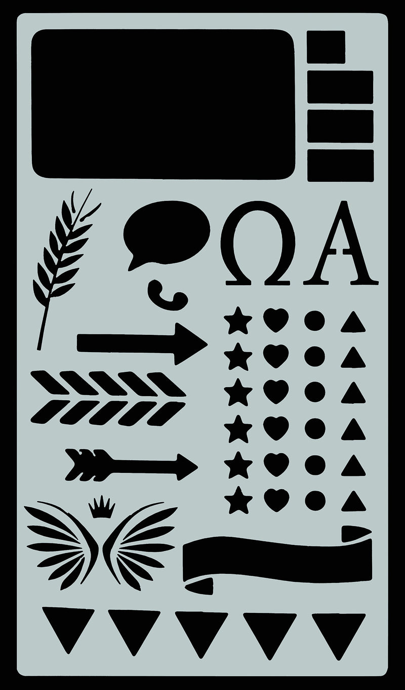 Essentials Faith Stencil Set