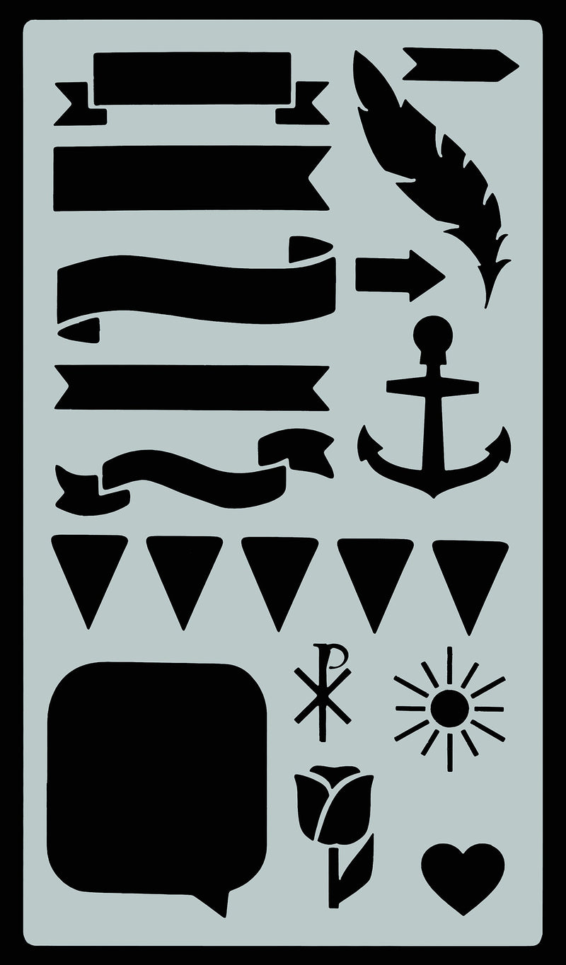 Essentials Faith Stencil Set