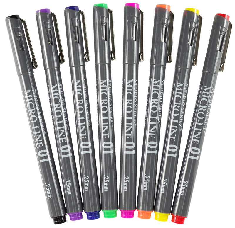 Studio Series Colored Micro-Line Pens (Set of 7)