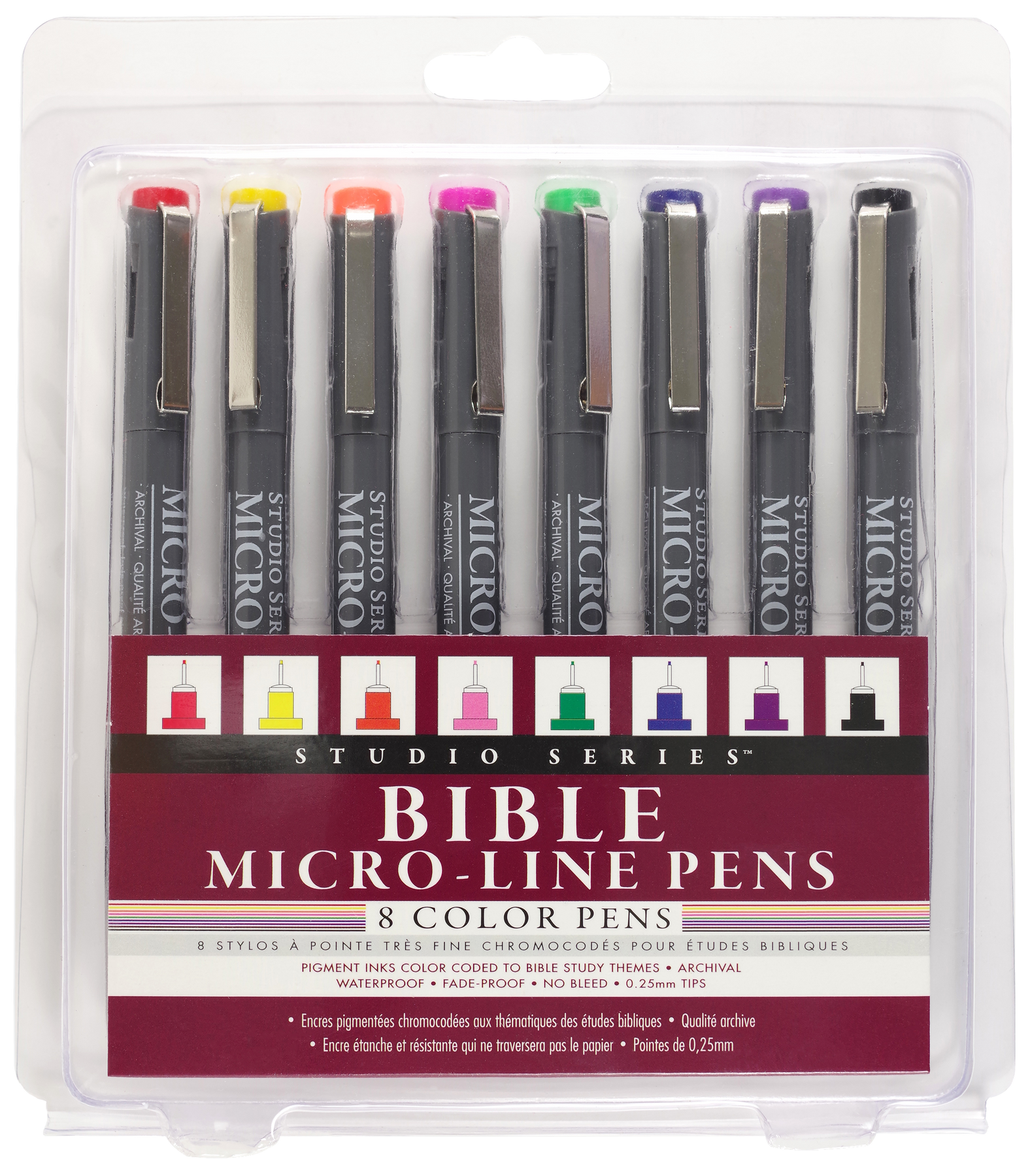 Bible Micro-Line Color Pens (Set of 8 Pens) – Peter Pauper Press