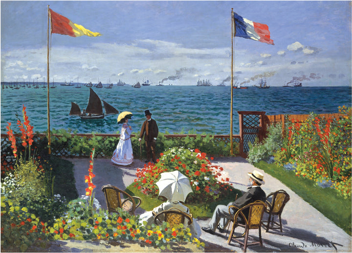 【新品未開封】 ガーデン・ロマンス　レスリーセイヤー　ジグソーパズル　1000P Garden at Sainte-Adresse 1000 Piece Jigsaw Puzzle – Peter Pauper Press