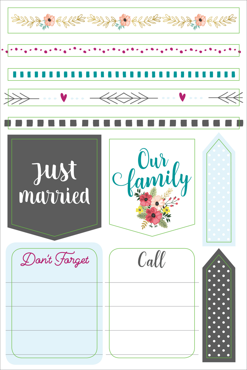 Essentials Wedding Planner Stickers