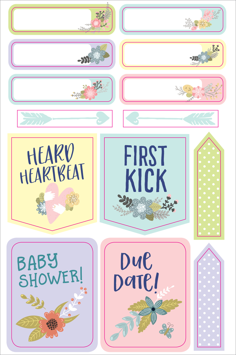 Essentials Pregnancy &amp; Baby Planner Stickers