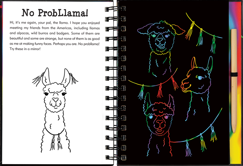 Llamas &amp; Friends Scratch &amp; Sketch