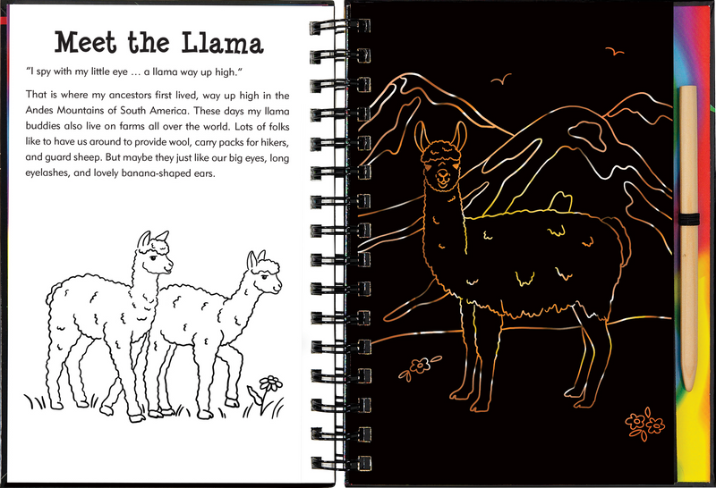 Llamas &amp; Friends Scratch &amp; Sketch