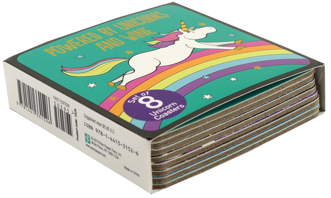 Unicorn Coasters (Set of 8) – Peter Pauper Press