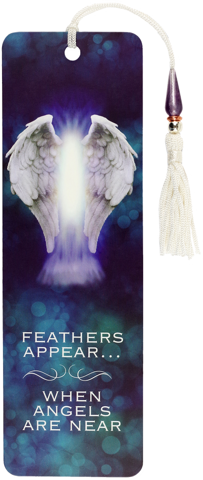 Feathers Appear When Angels Are Near Beaded Bookmark