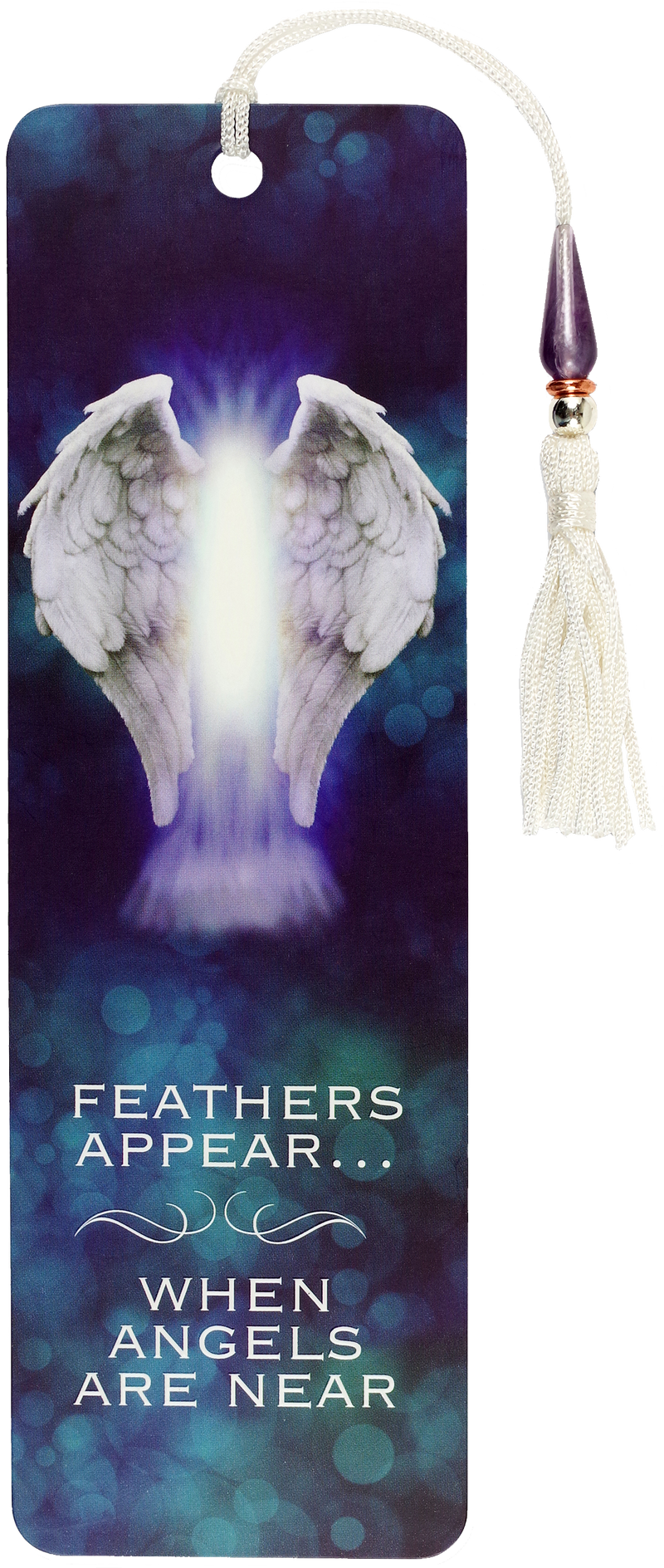 Feathers Appear When Angels Are Near Beaded Bookmark