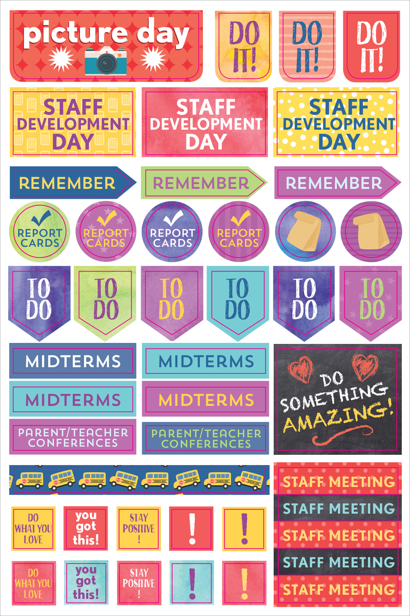 Essentials Teacher Planner Stickers