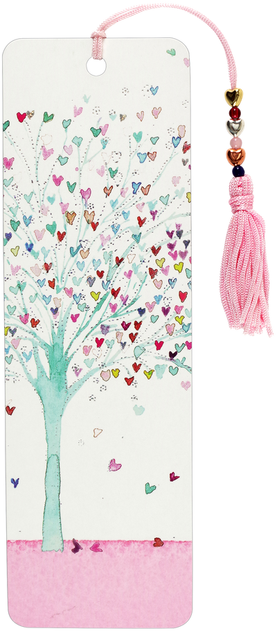 Tree of Hearts Beaded Bookmark