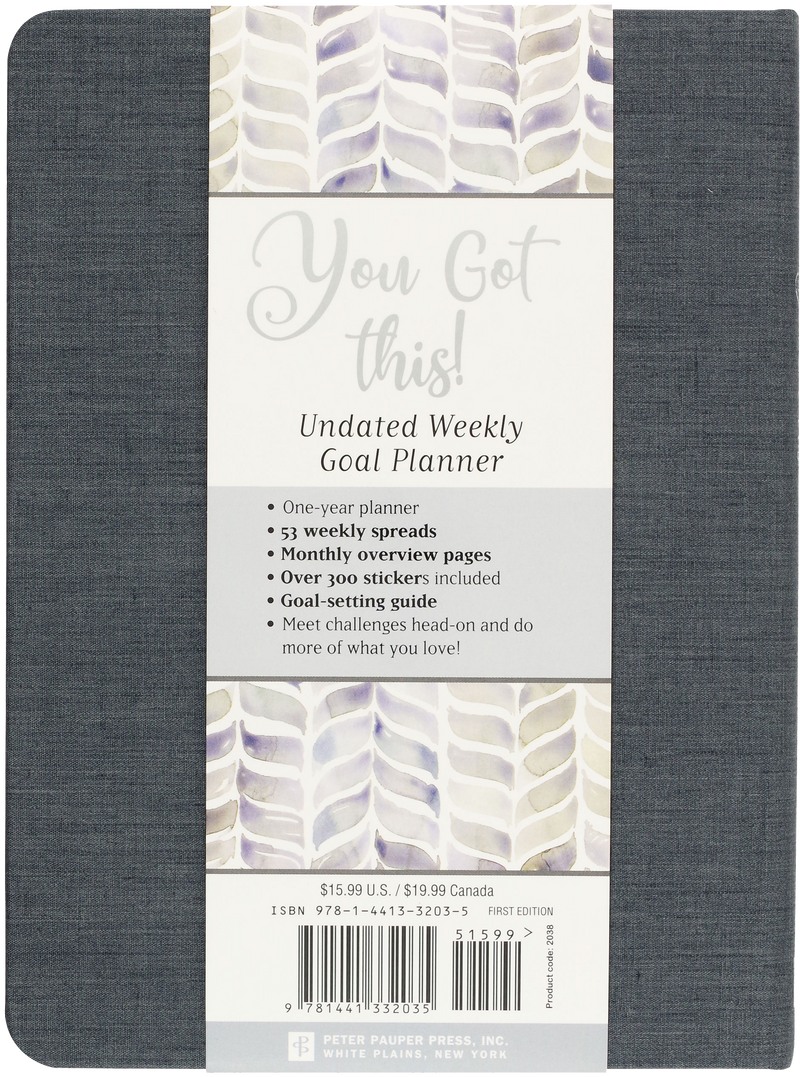 You Got This! Undated Weekly Goal Planner