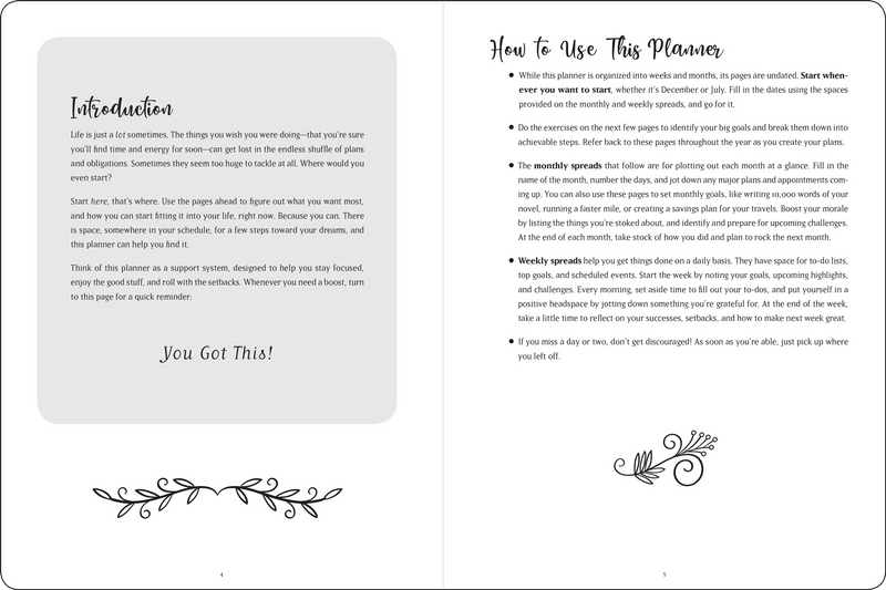 You Got This! Undated Weekly Goal Planner