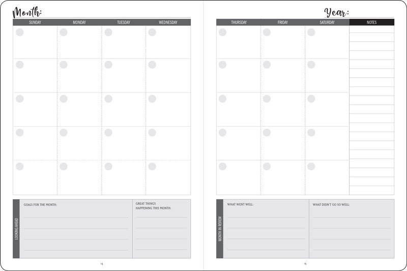 You Got This! Undated Weekly Goal Planner