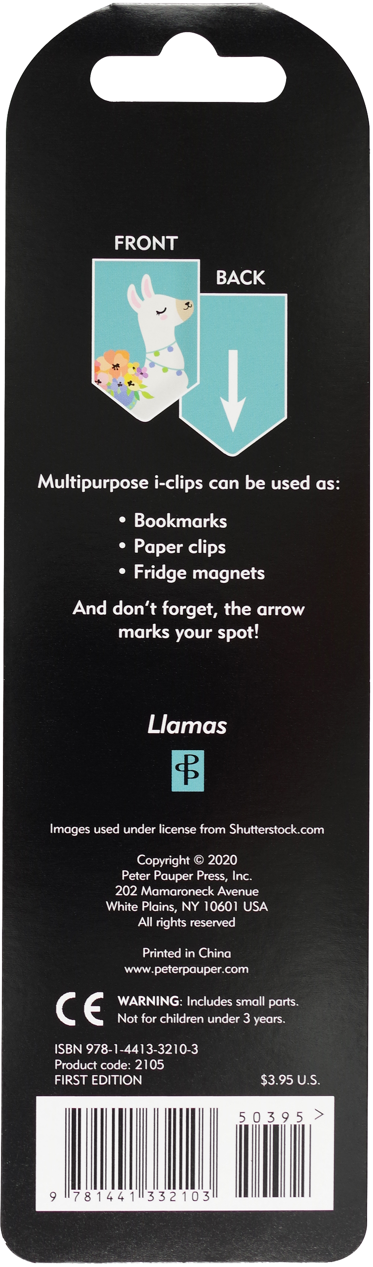 Llamas i-clips Magnetic Page Markers