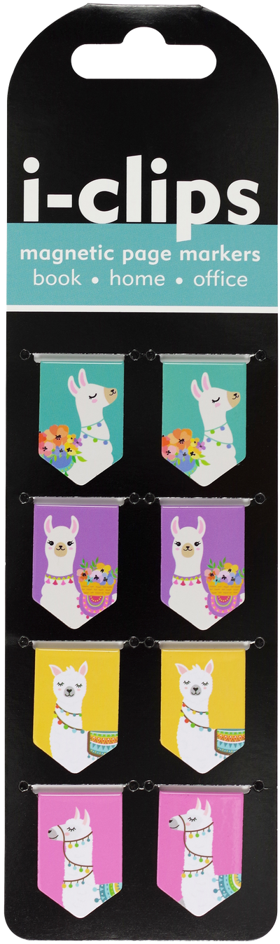 Llamas i-clips Magnetic Page Markers