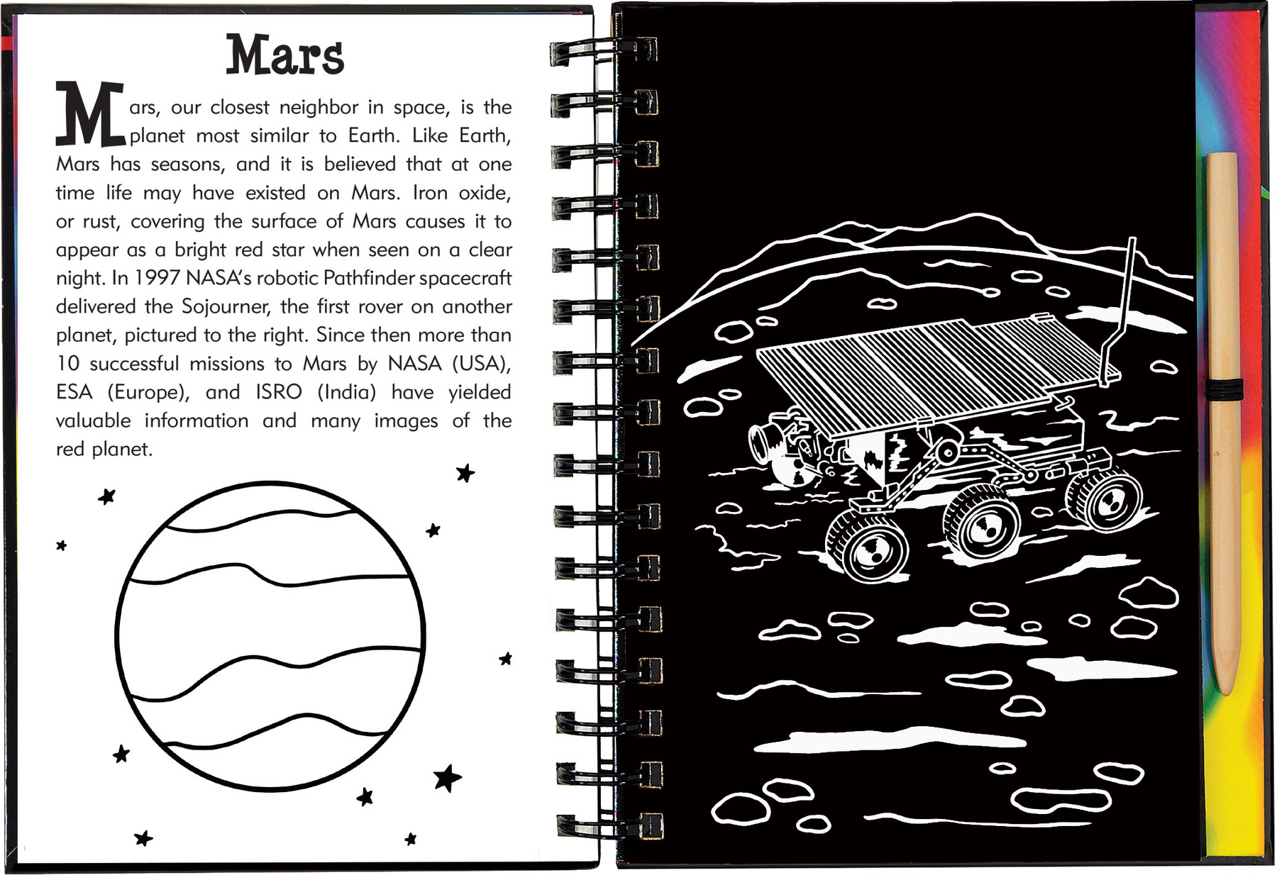 Solar System Scratch Art Pictures