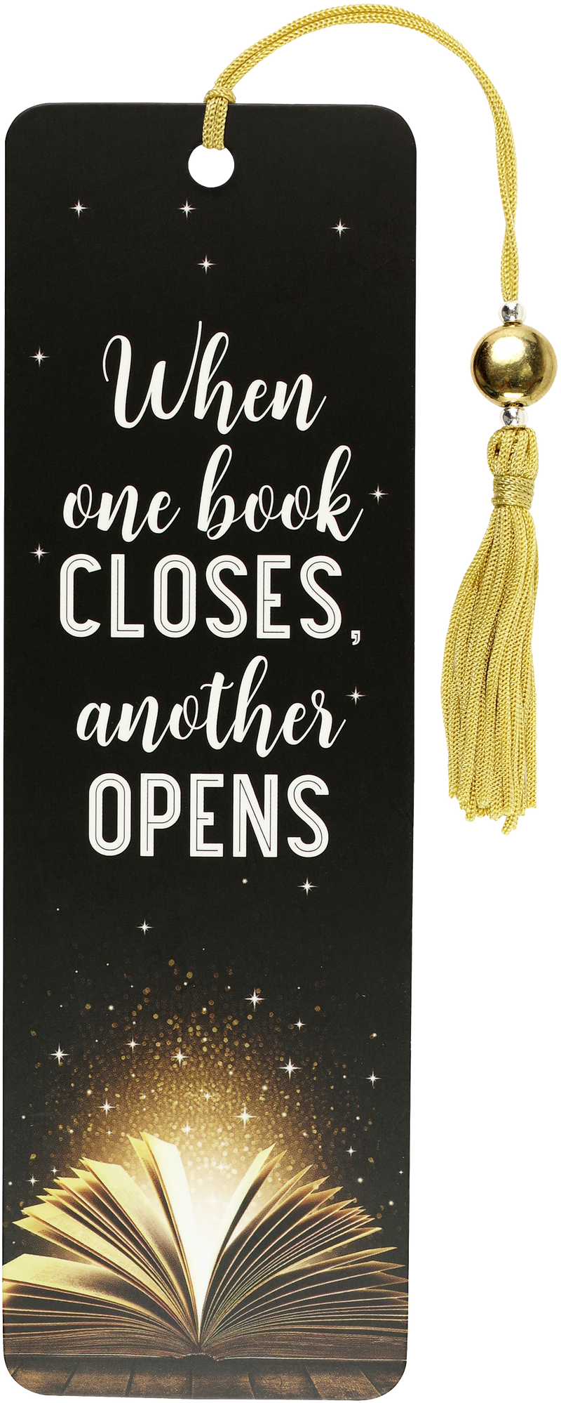 When One Book Closes Beaded Bookmark