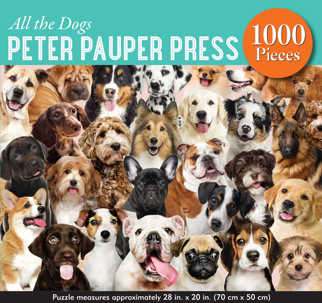1000 piece dog puzzle hot sale
