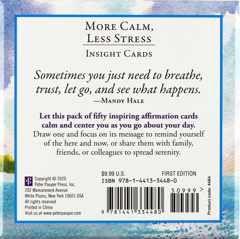 More Calm, Less Stress Insight Cards – Peter Pauper Press