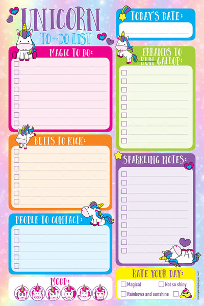 Unicorn Note Pad 