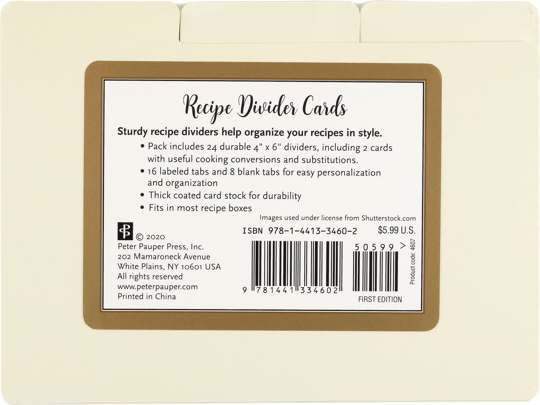 4x6 Letterpress Recipe Card Dividers – Green Bird Press