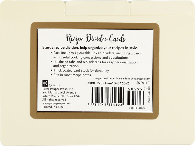 Recipe Card Dividers