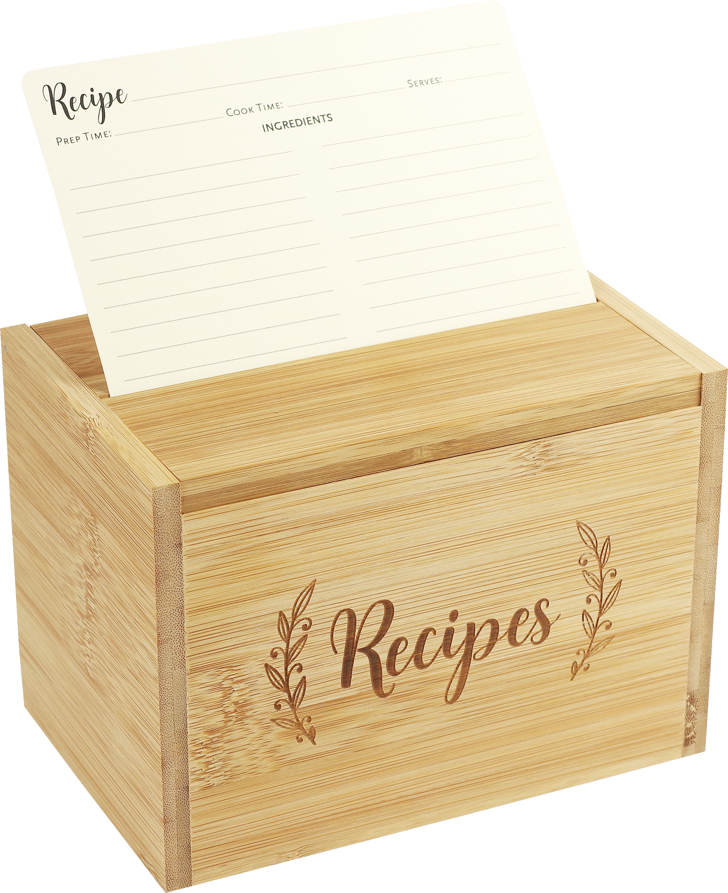 Recipe Box Wood Recipe Box Recipe Card Box Index Card Box Recipe Cards  Recipe Boxes Recipe Card Dividers Recipe Box and Cards Recipe Holder 