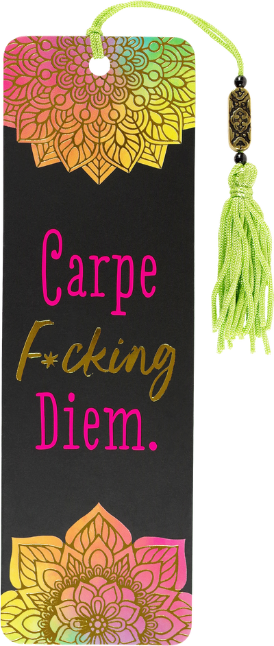 Carpe F*cking Diem Beaded Bookmark
