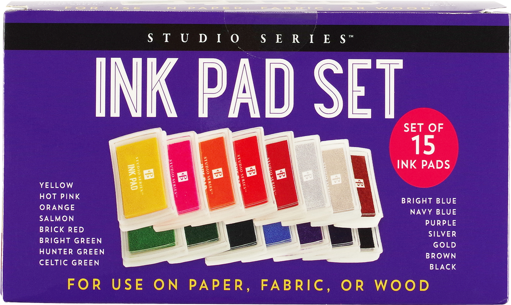 Studio Light Essentials Ink Pad Set - Purples - 5 Pads Total