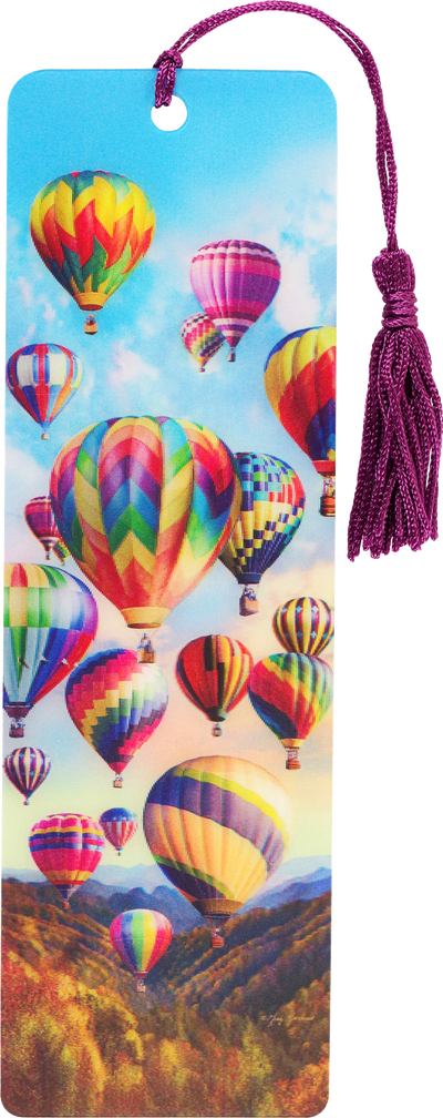 Hot Air Balloons 3-D Bookmark