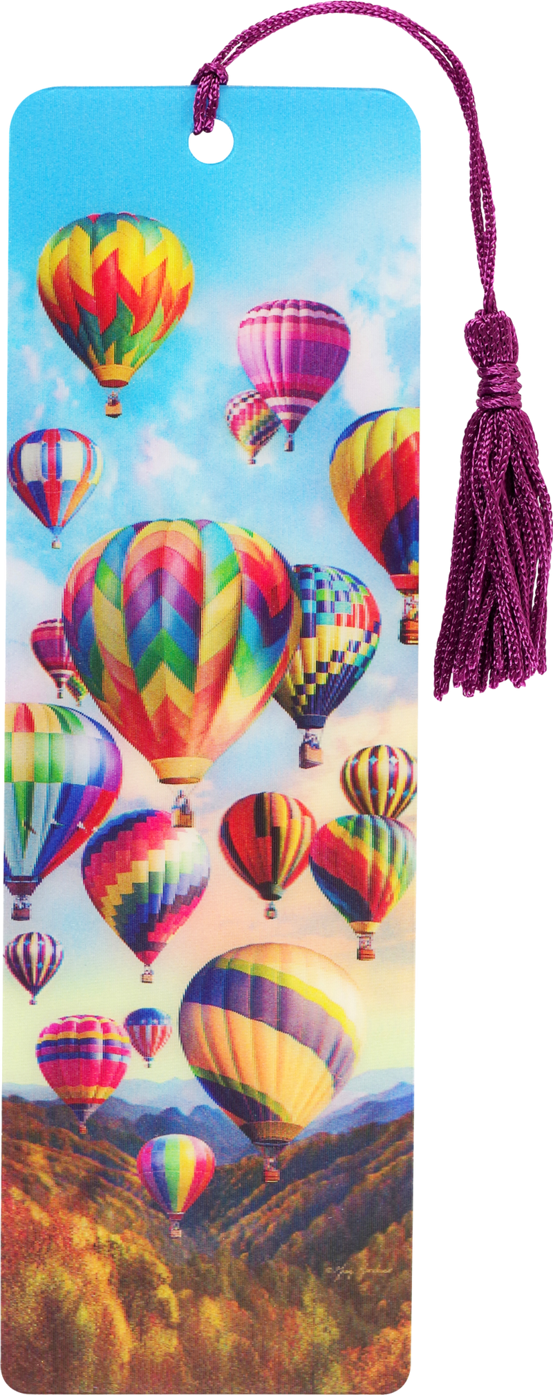 Hot Air Balloons 3-D Bookmark