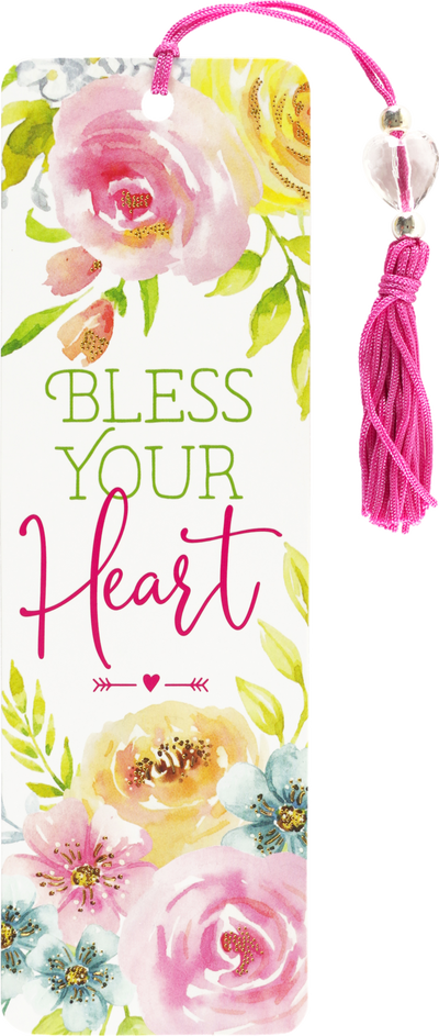Bless Your Heart Beaded Bookmark