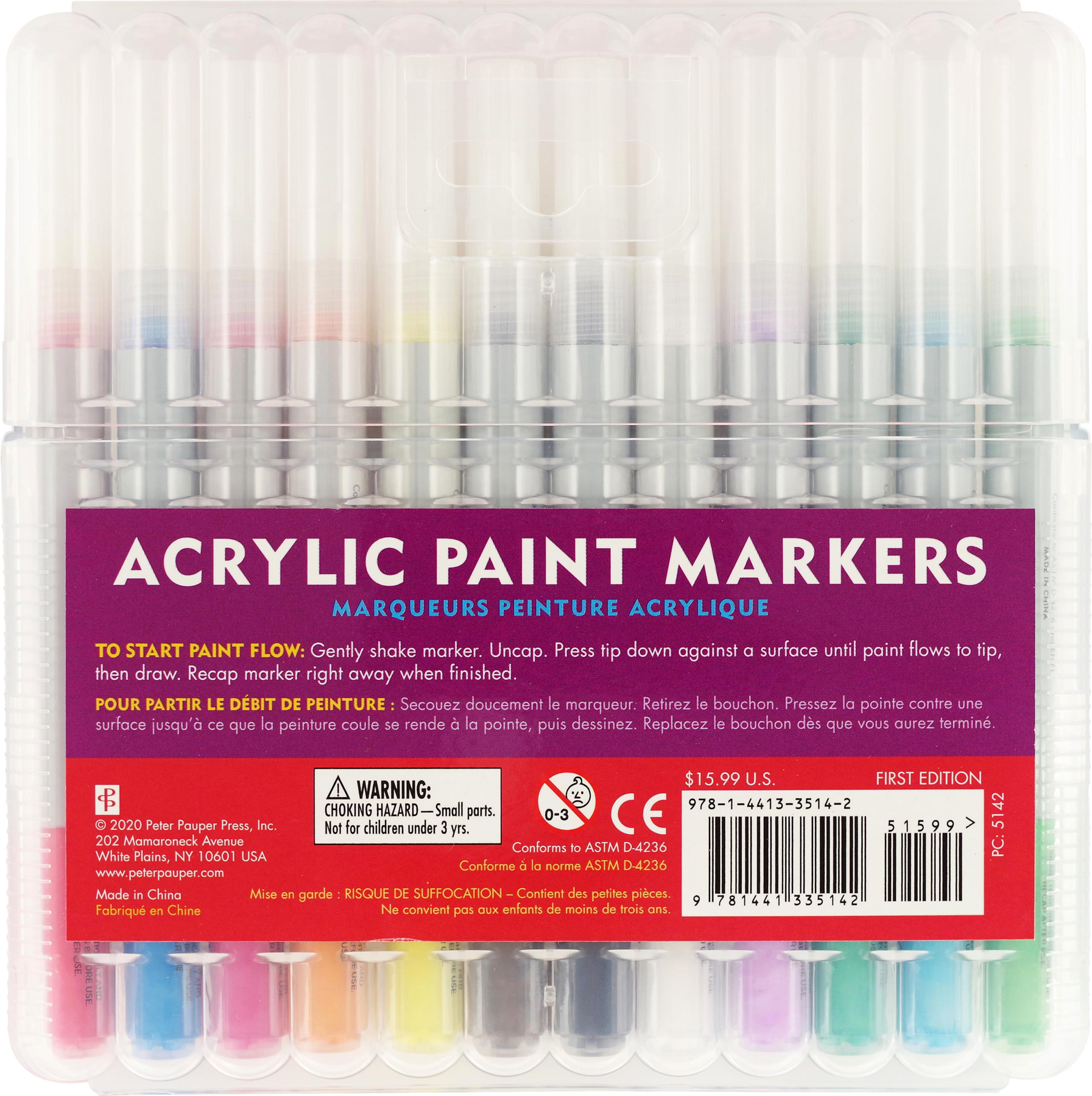 Super Washable Markers (Set of 24 Colors) – Peter Pauper Press