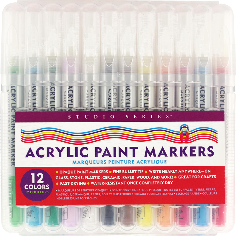 Studio Series Acrylic Paint Marker Set (12-Piece Set)