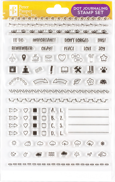 Dot Journaling Clear Stamp Set    