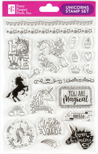 Unicorns Clear Stamp Set