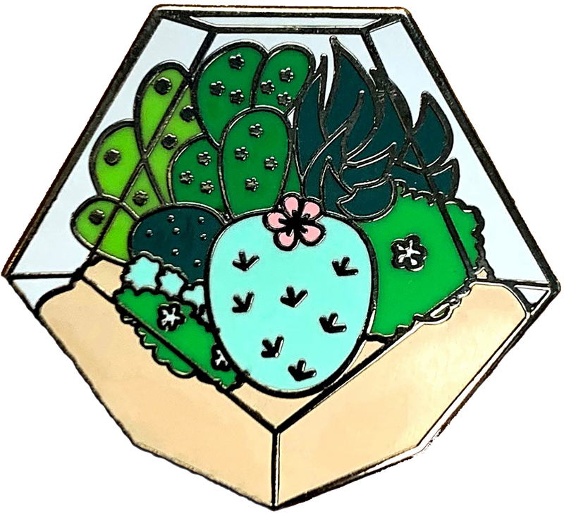 Succulents Hard Enamel Pin