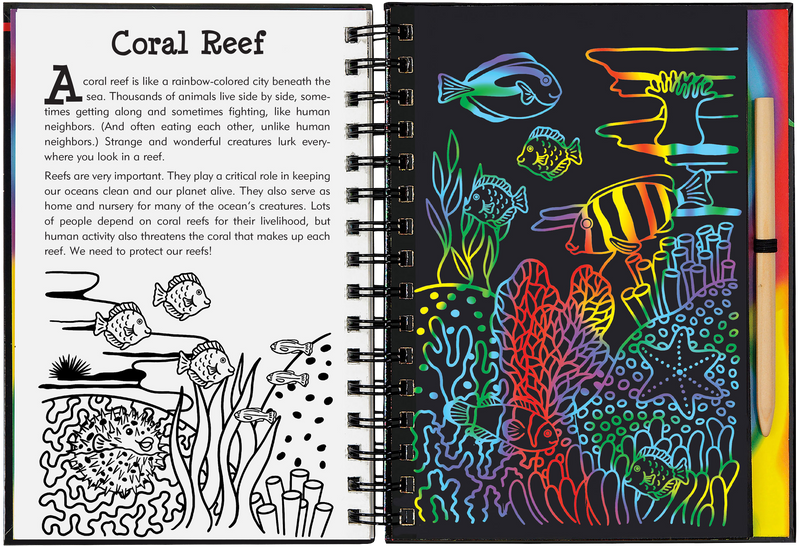 Coral Reefs Scratch and Sketch