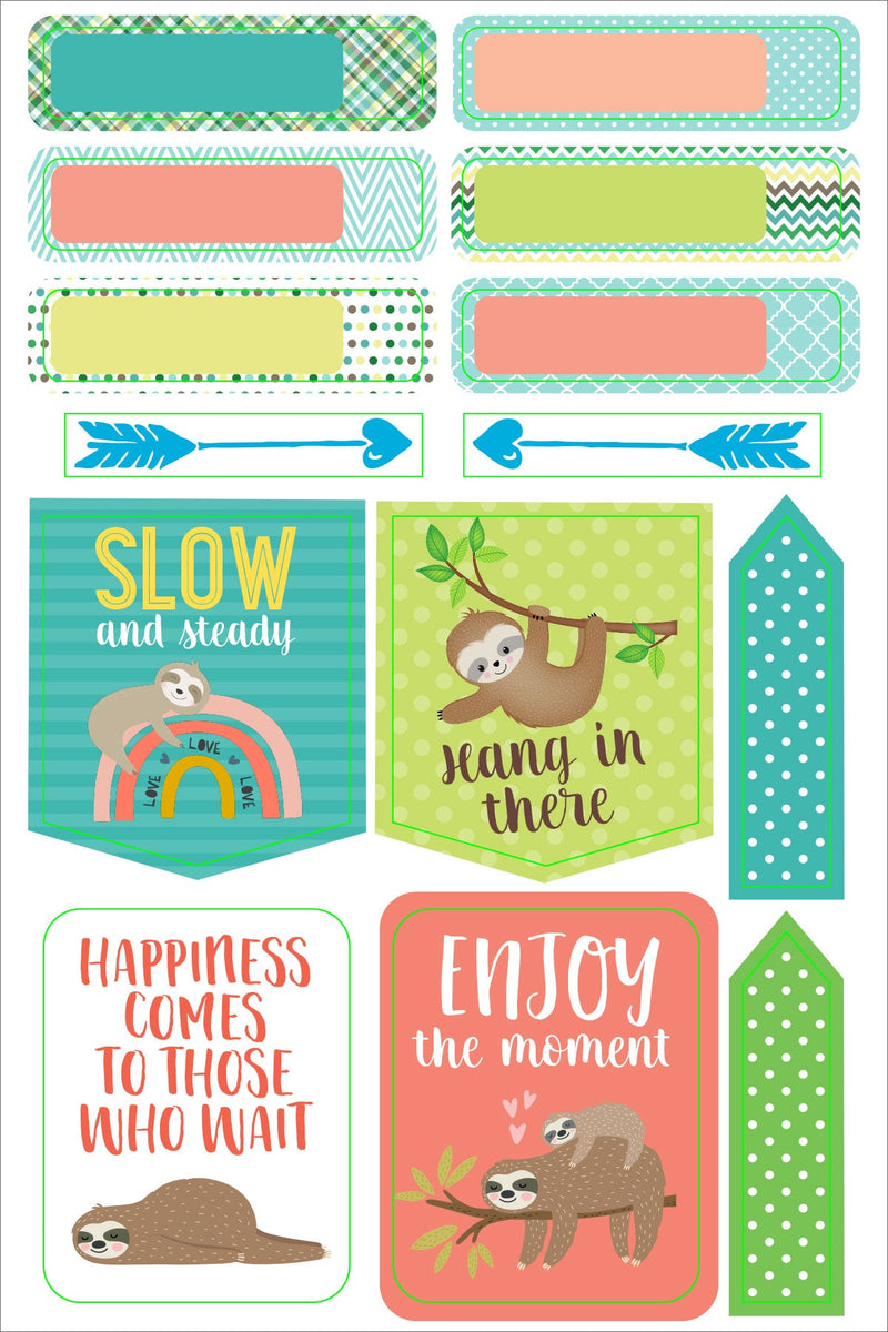 Essentials Sloth Planner Stickers