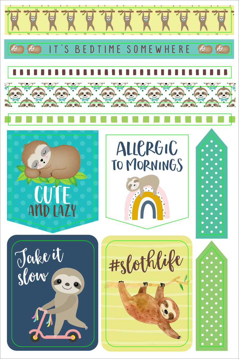 Essentials Sloth Planner Stickers