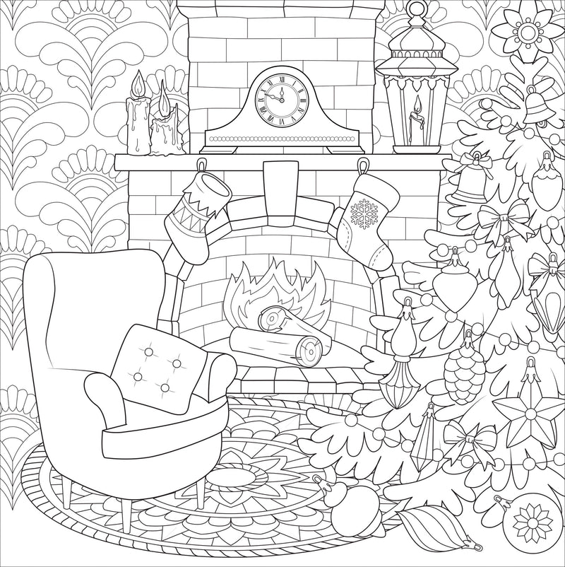 Home for Christmas Coloring Book