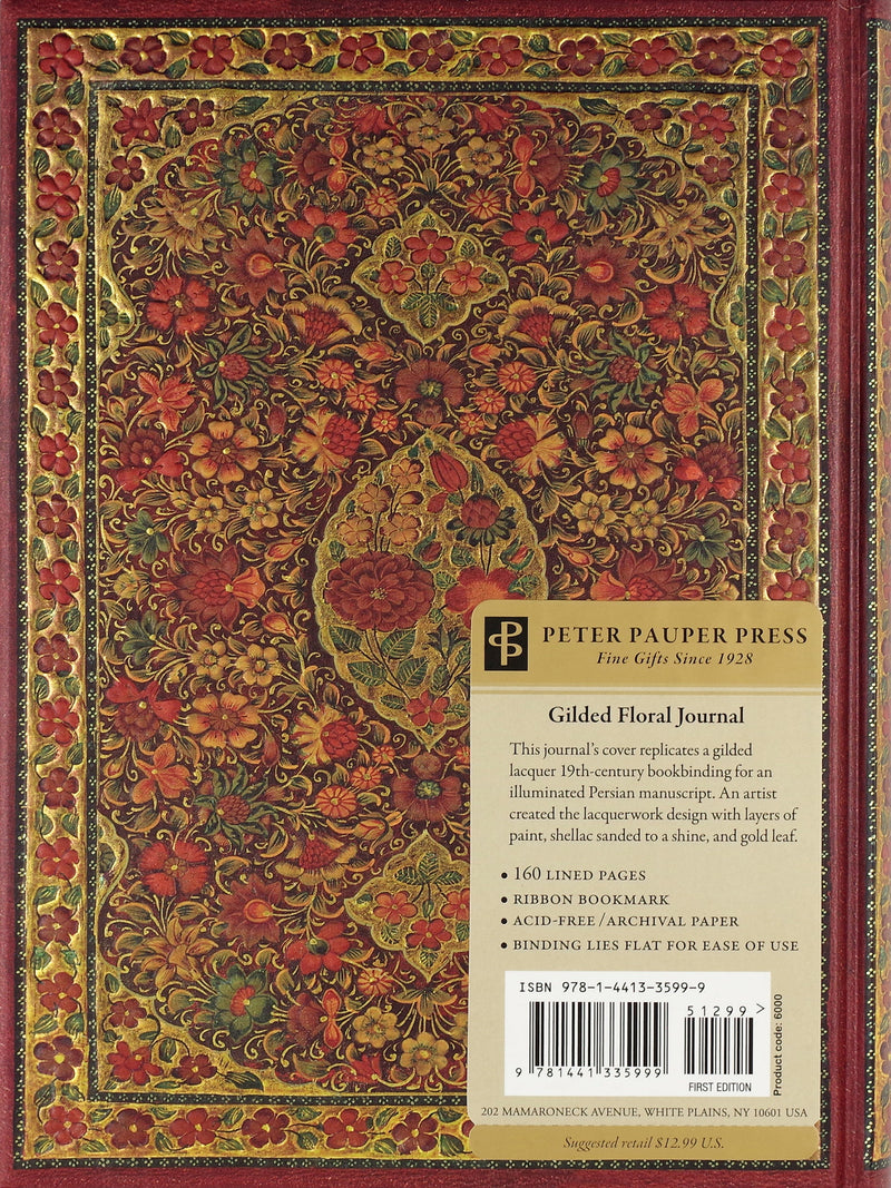 Gilded Floral Journal