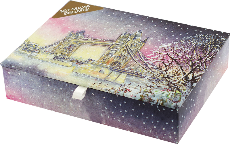 Tower Bridge in Winter Deluxe Boxed Holiday Cards