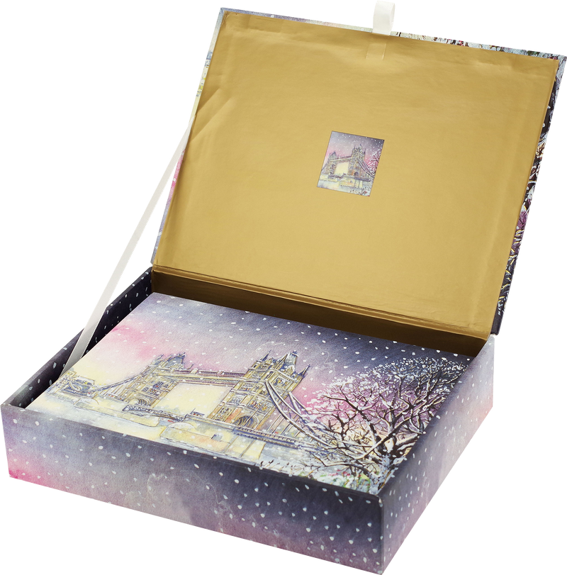 Tower Bridge in Winter Deluxe Boxed Holiday Cards