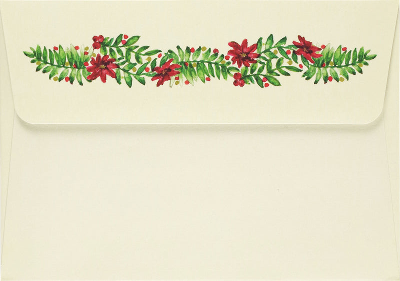 Festive Evergreen Small Boxed Holiday Cards