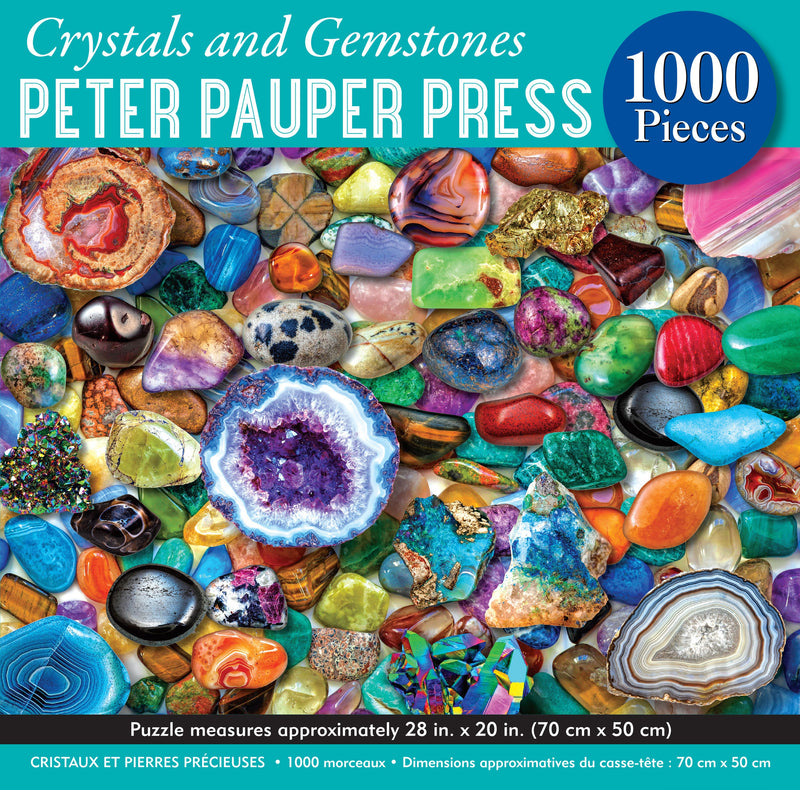 Crystals and Gemstones 1000 Piece Jigsaw Puzzle