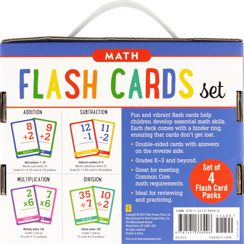 Mathematics Flash Card Value Pack