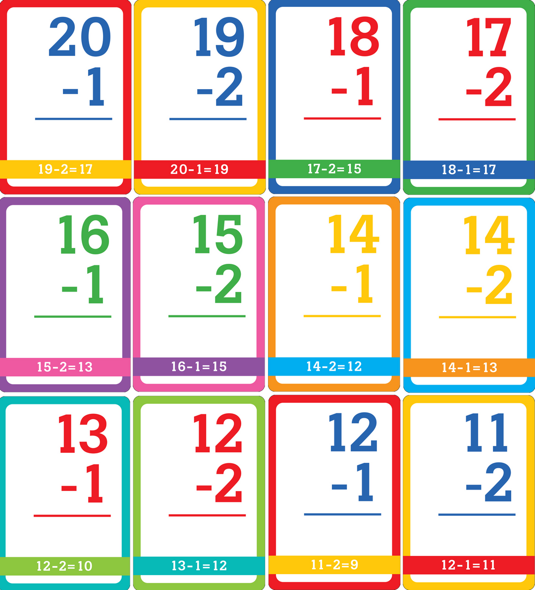 Subtraction Flash Cards – Peter Pauper Press