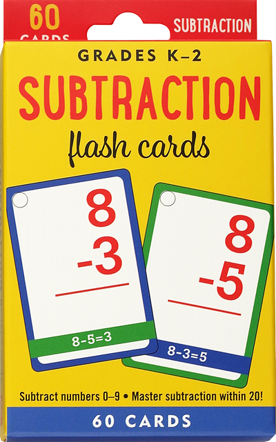 Subtraction Flash Cards