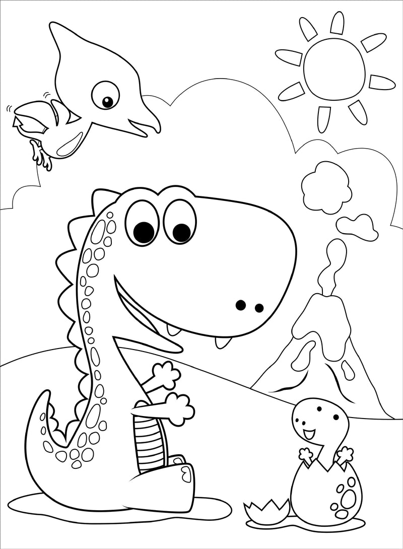 Dinosaurs Coloring Book